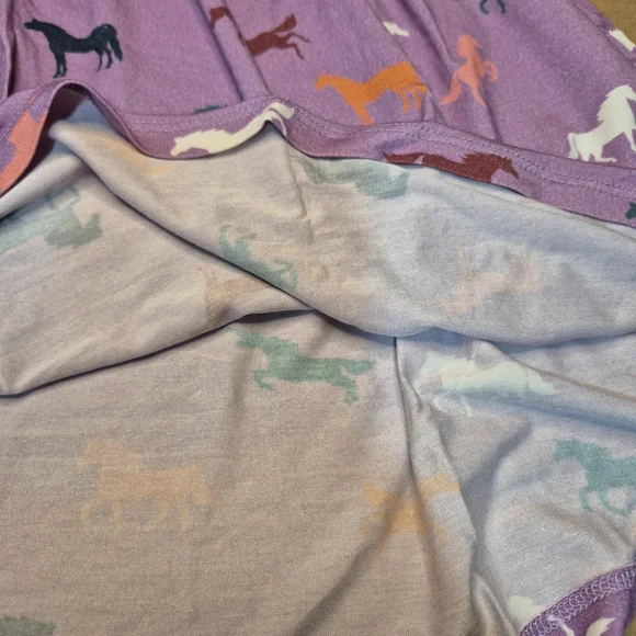 Pink Chicken Purple Dress with Horse Print - Picture 8 of 10